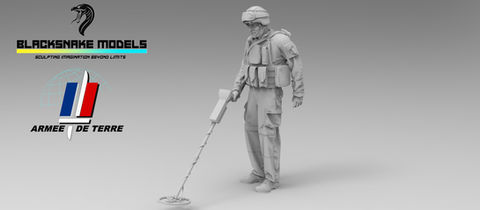 Soldat français du génie 06 en Afghanistan – figurine – 35-FR-26 · 16-FR-26 · 72-FR-26 · 48-FR-26