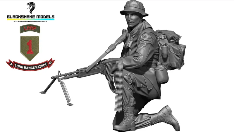 [LRRP-03]  Mitrailleur "The Pig" LRRP 1st Infantry Division "Big Red One"