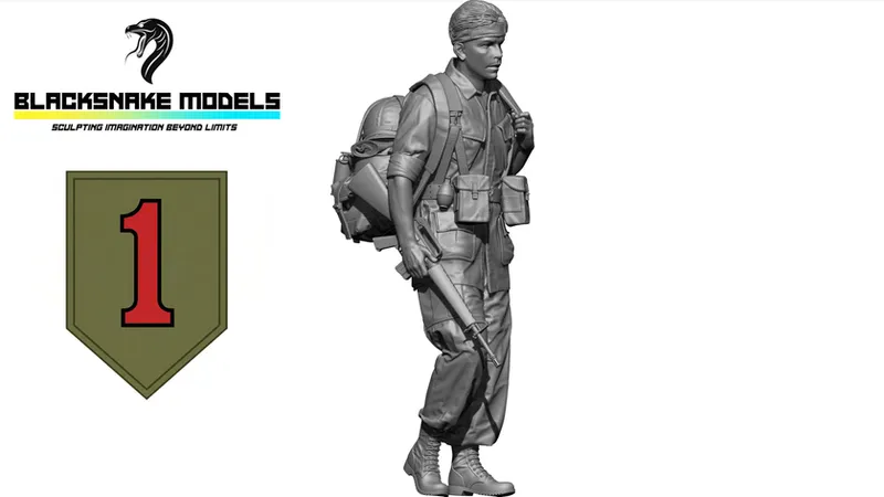 Soldat US "Big Red One"  Guerre du Vietnam [BRO-05]
