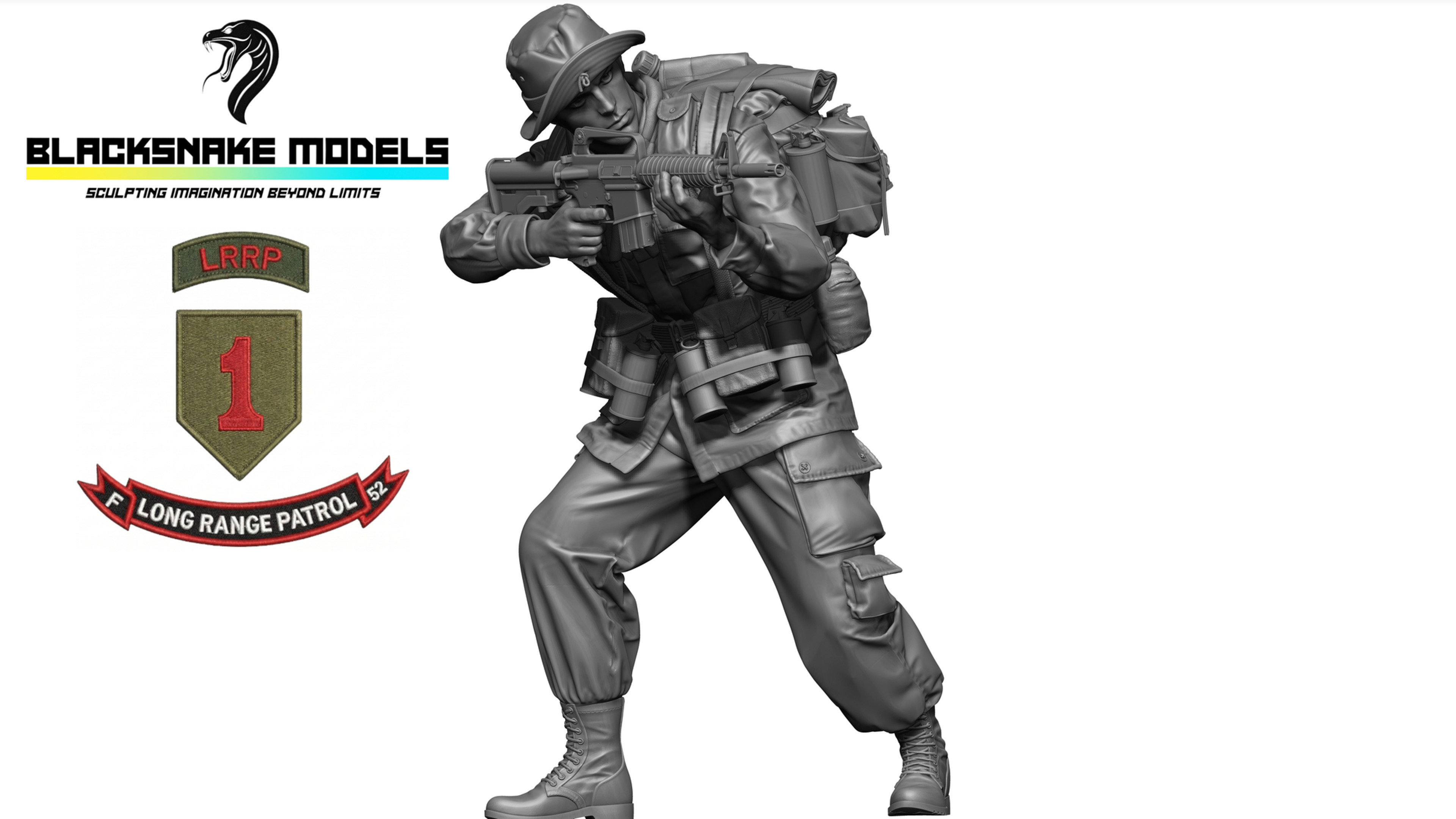 [LRRP-06] Soldat Américain "Thumper" LRRP 1st Infantry Division "Big Re