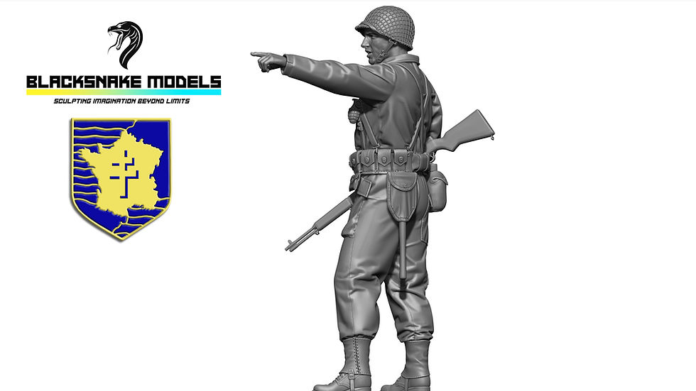 Miniature : Soldat de la 2e Division Blindée Leclerc 01