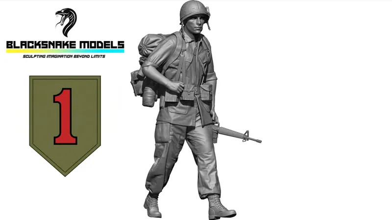 Soldat US "Big Red One"  Guerre du Vietnam [BRO-02]