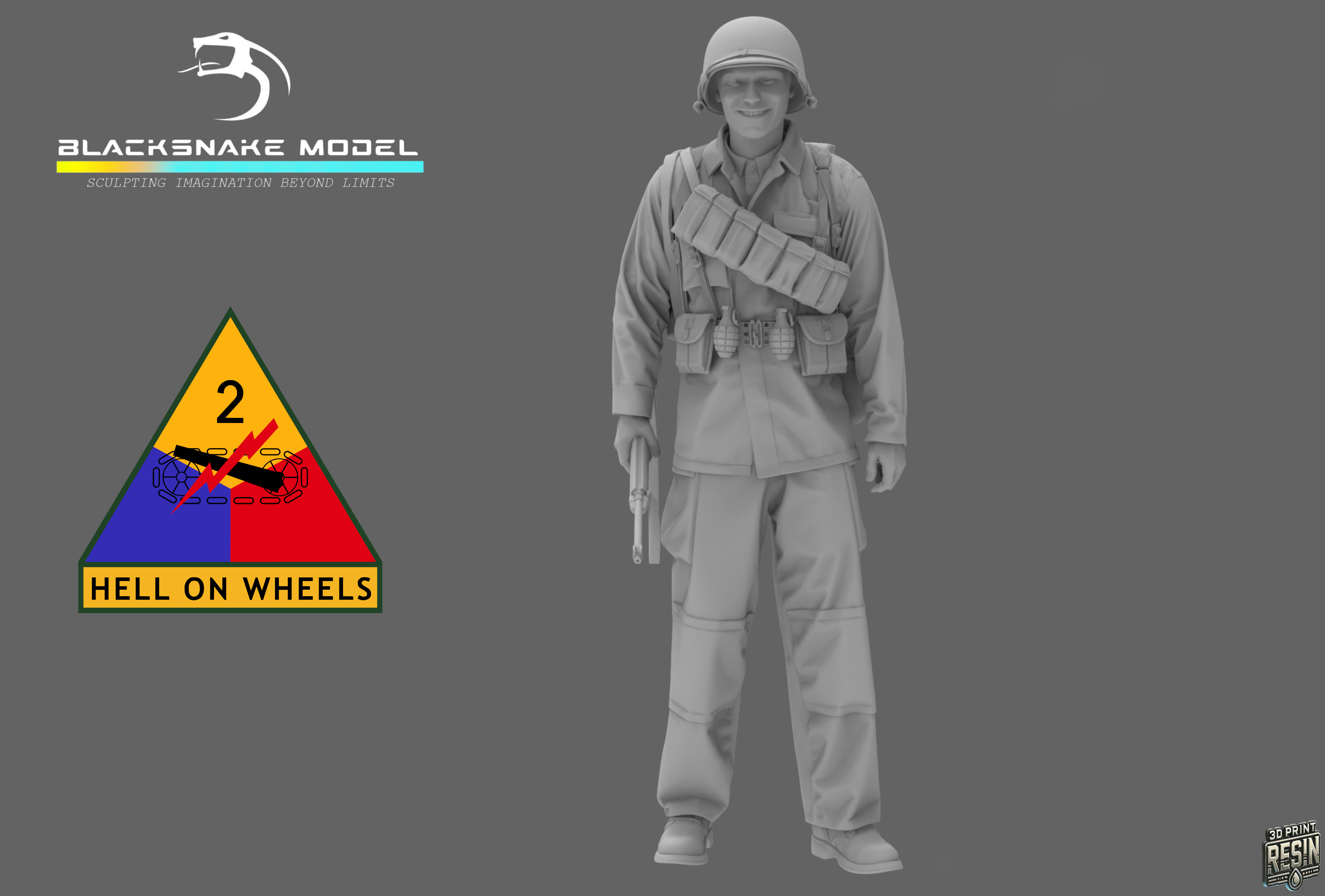 Infanterie de la 2nd Armored Division Soldat