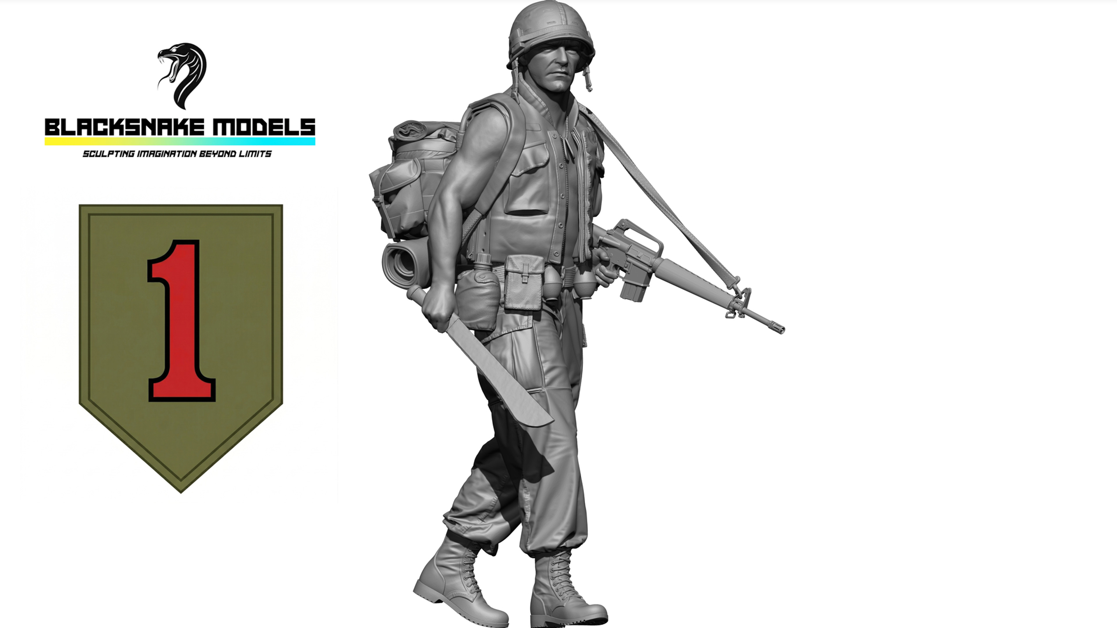 Soldat US "Big Red One" Guerre du Vietnam [BRO-01]