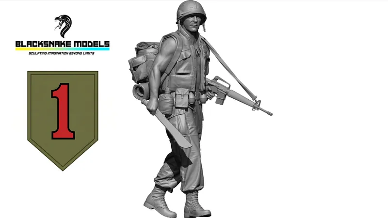 Soldat US "Big Red One"  Guerre du Vietnam [BRO-01]