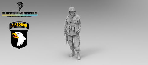 Soldat de la 101st Airborne à Bastogne