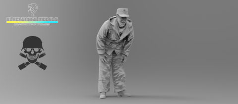 Équipage de Tiger « Totenkopf » en tenue d’hiver (Front de l’Est)