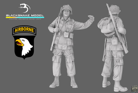 101st Airborne Soldat posant pour une photo 1/3 (16)