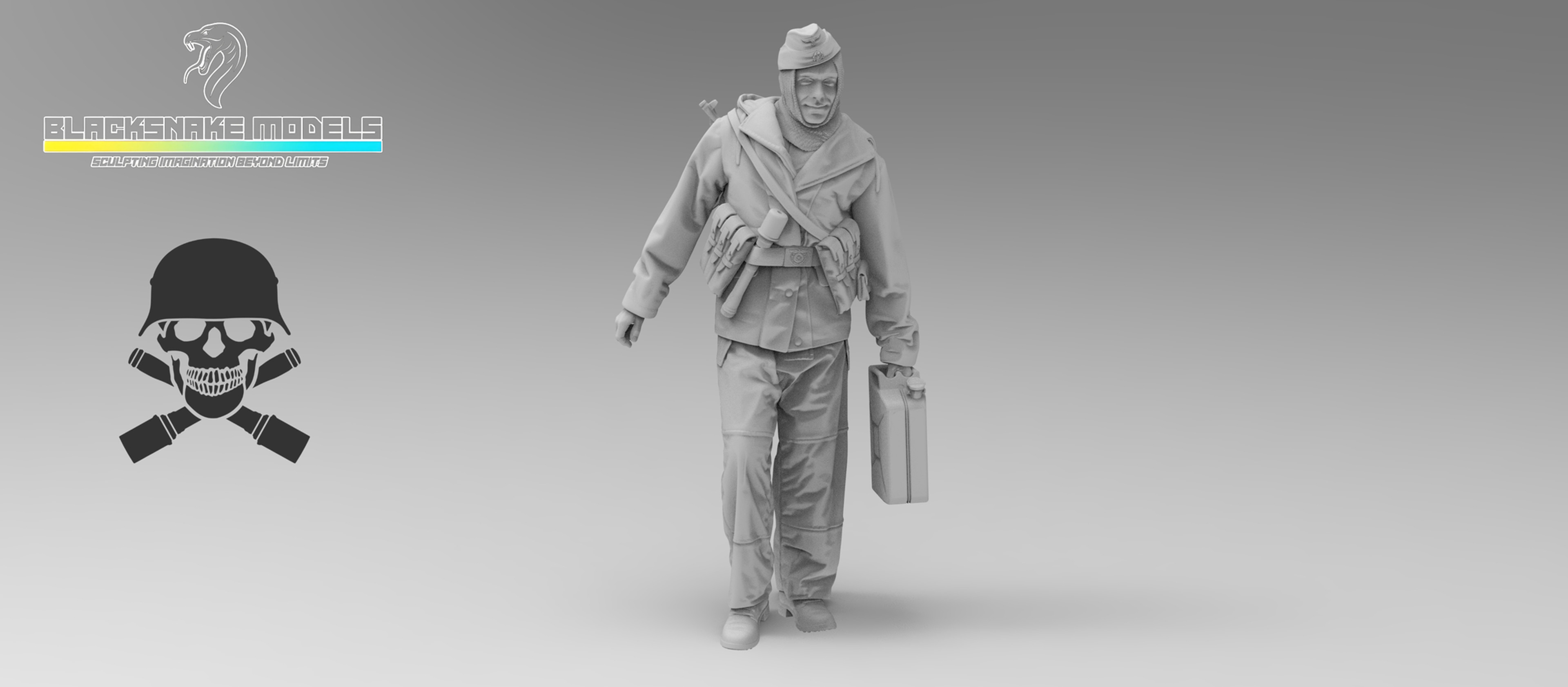 Tiger Crew « Totenkopf » in winter uniform (Eastern Front)