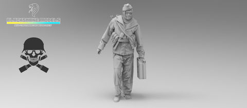 Équipage de Tiger « Totenkopf » en tenue d’hiver (Front de l’Est)