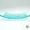 Thumbnail: Bubbly clear and blue fused glass plate, recycled glass, sushi plate, handmade