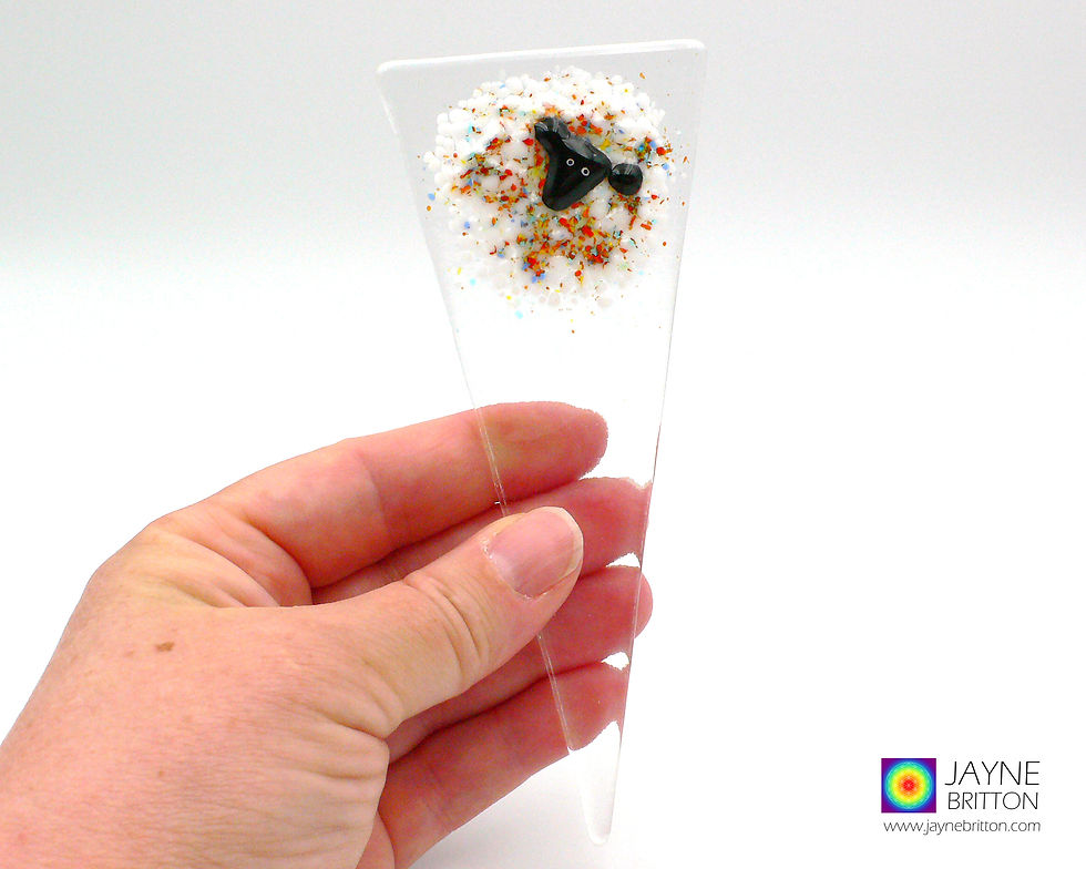 Thumbnail: Rainbow sheep plant stake, house plant stick, pot decoration