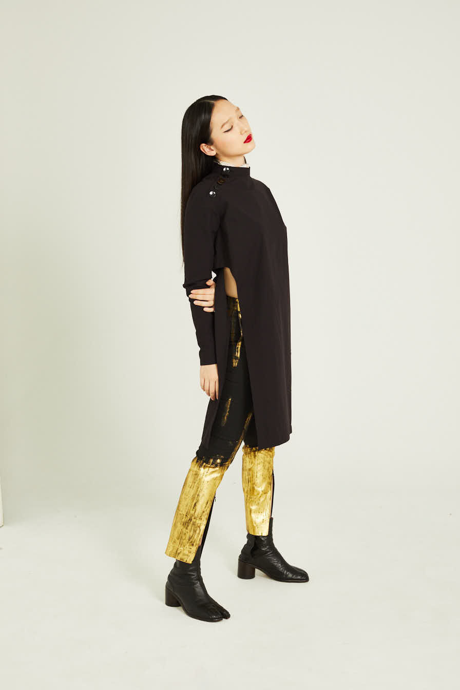 サムネイル： Stand Collar Tops Black