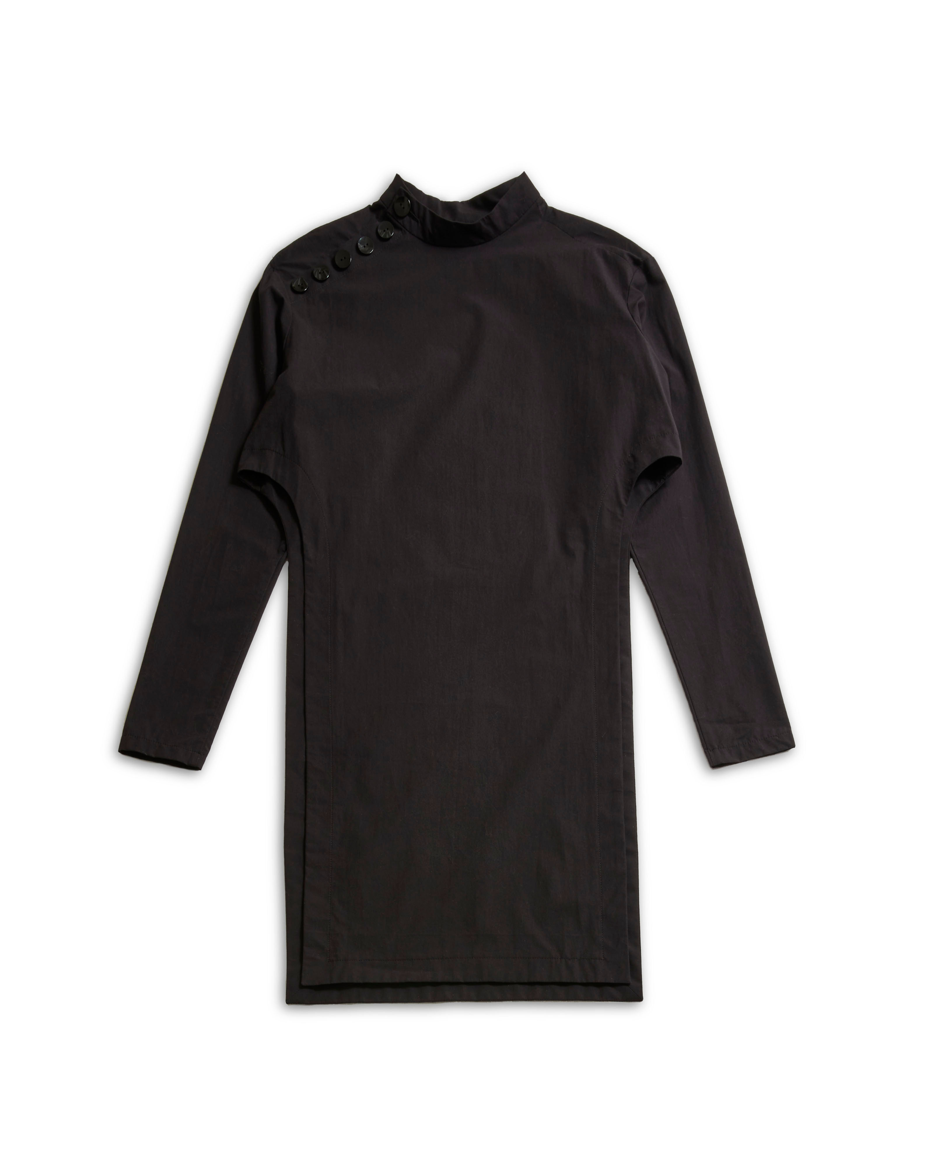 Stand Collar Tops Black