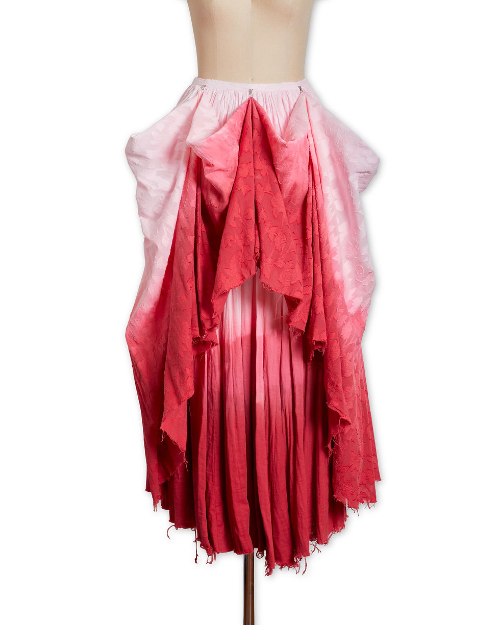 Thumbnail: Gradation cotton skirt Red