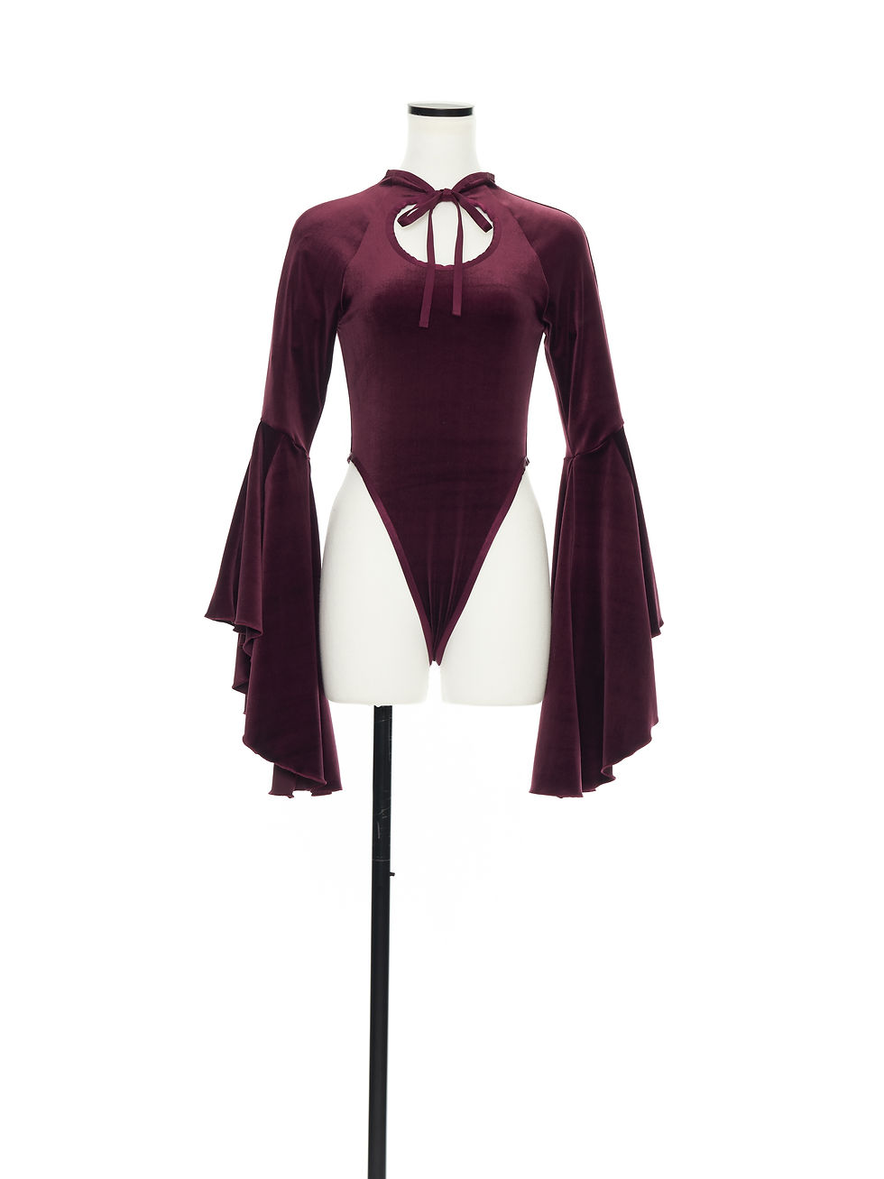 Velour bodysuit Burgundy