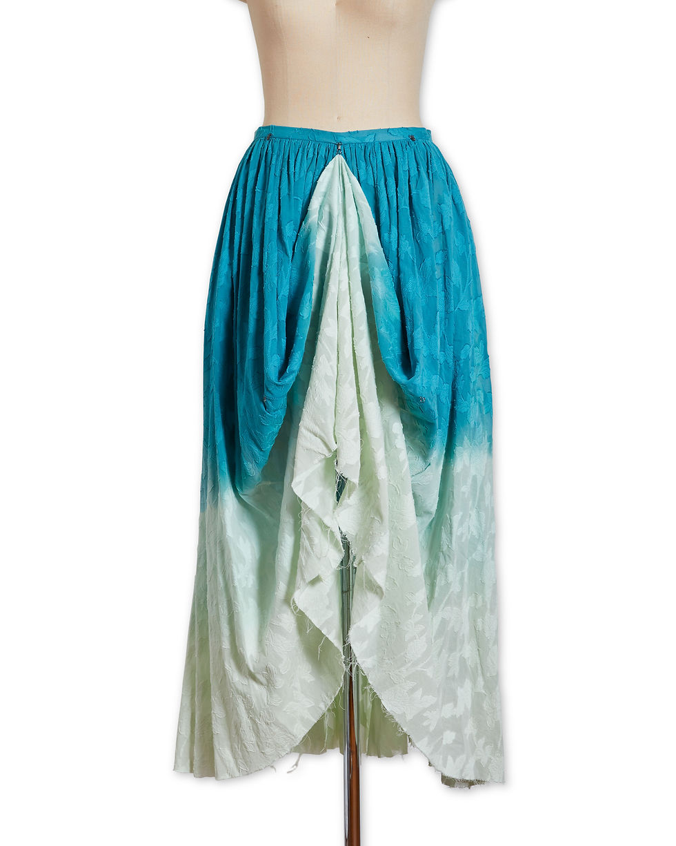 Thumbnail: Gradation cotton skirt Green