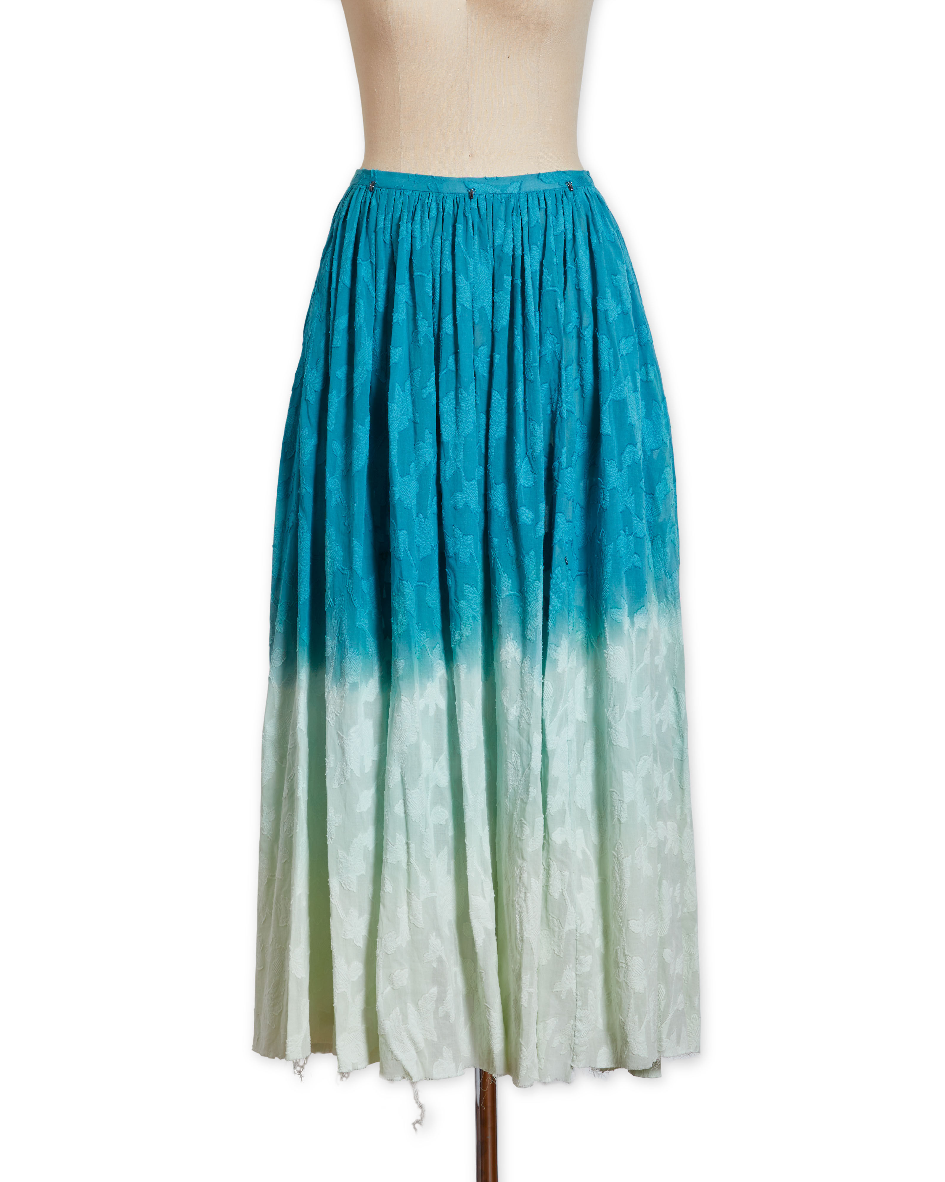 Gradation cotton skirt Green