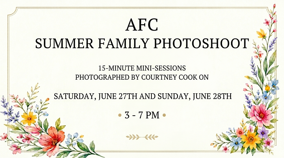 Fundraising: Summer Mini Photo Sessions