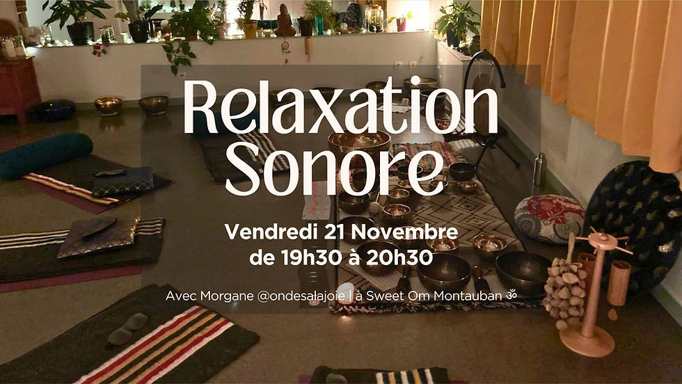 Relaxation sonore avec Morgane