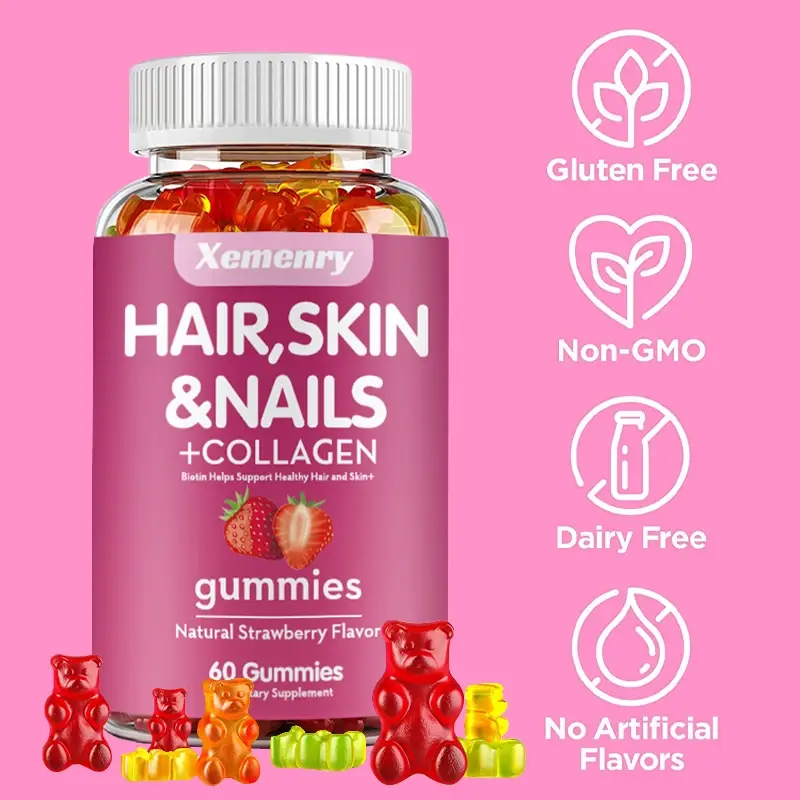 Thumbnail: BeautyGlow™ Gummies for Hair, Skin and Nails