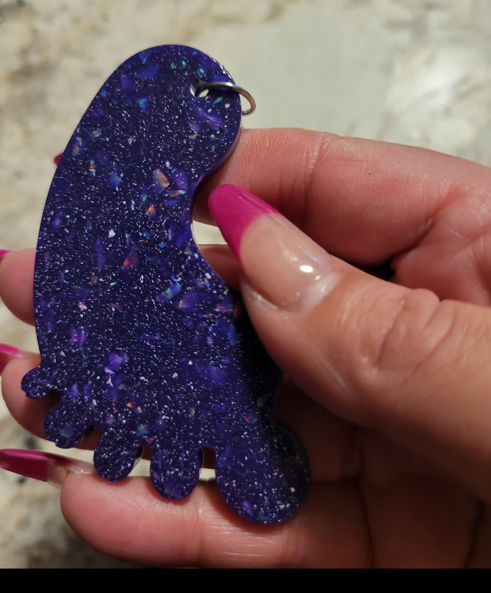 Thumbnail: Customized baby feet keychains 