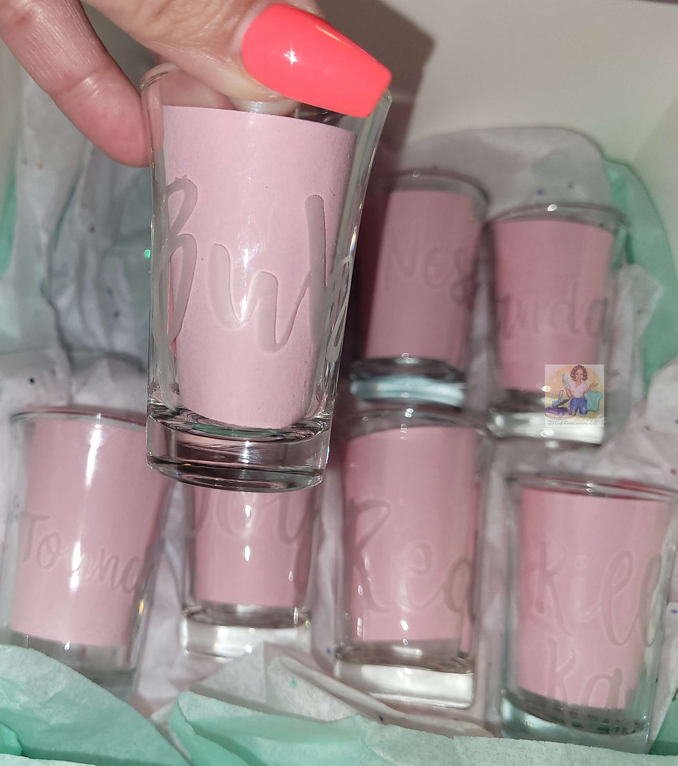 Thumbnail: Etched Name shot glass (3 qty)