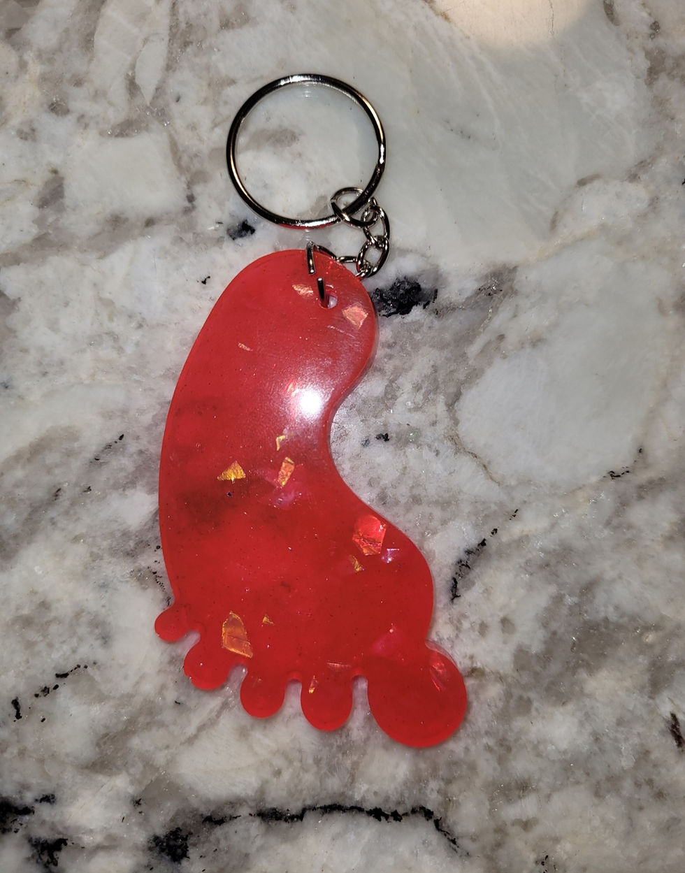 Thumbnail: Customized baby feet keychains 