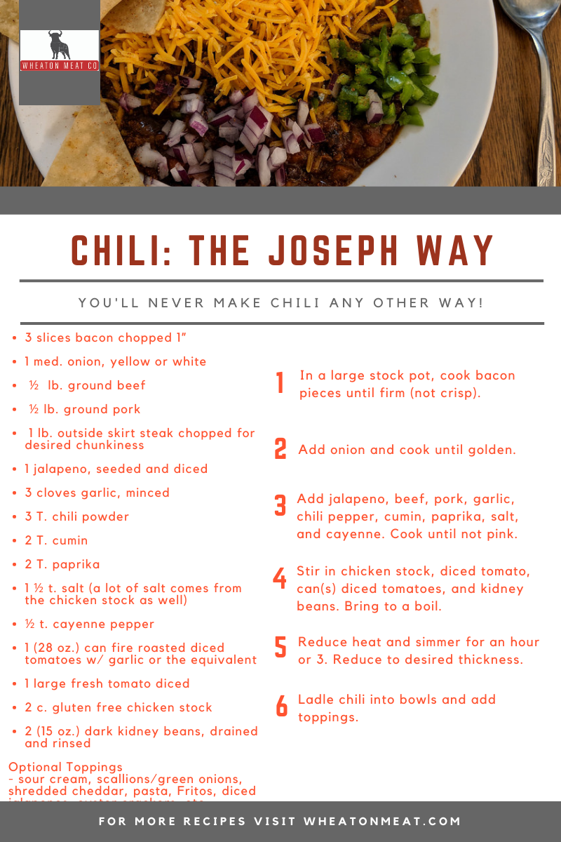 Chili: The Joseph Way