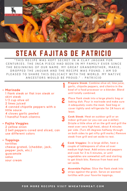 wmc recipe STEAK FAJITAS DE PATRICIO