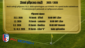 Zimní příprava muži