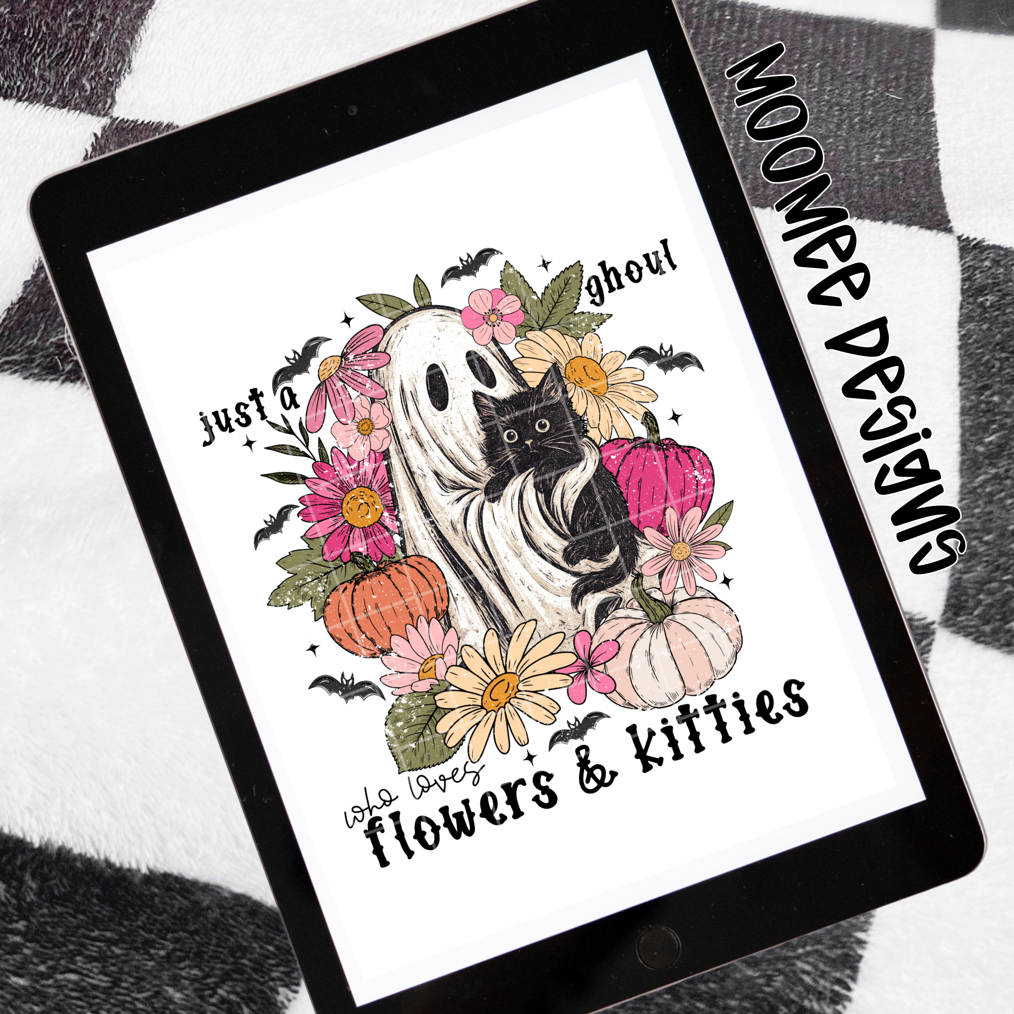 Just A Ghoul Flowers & Kitties