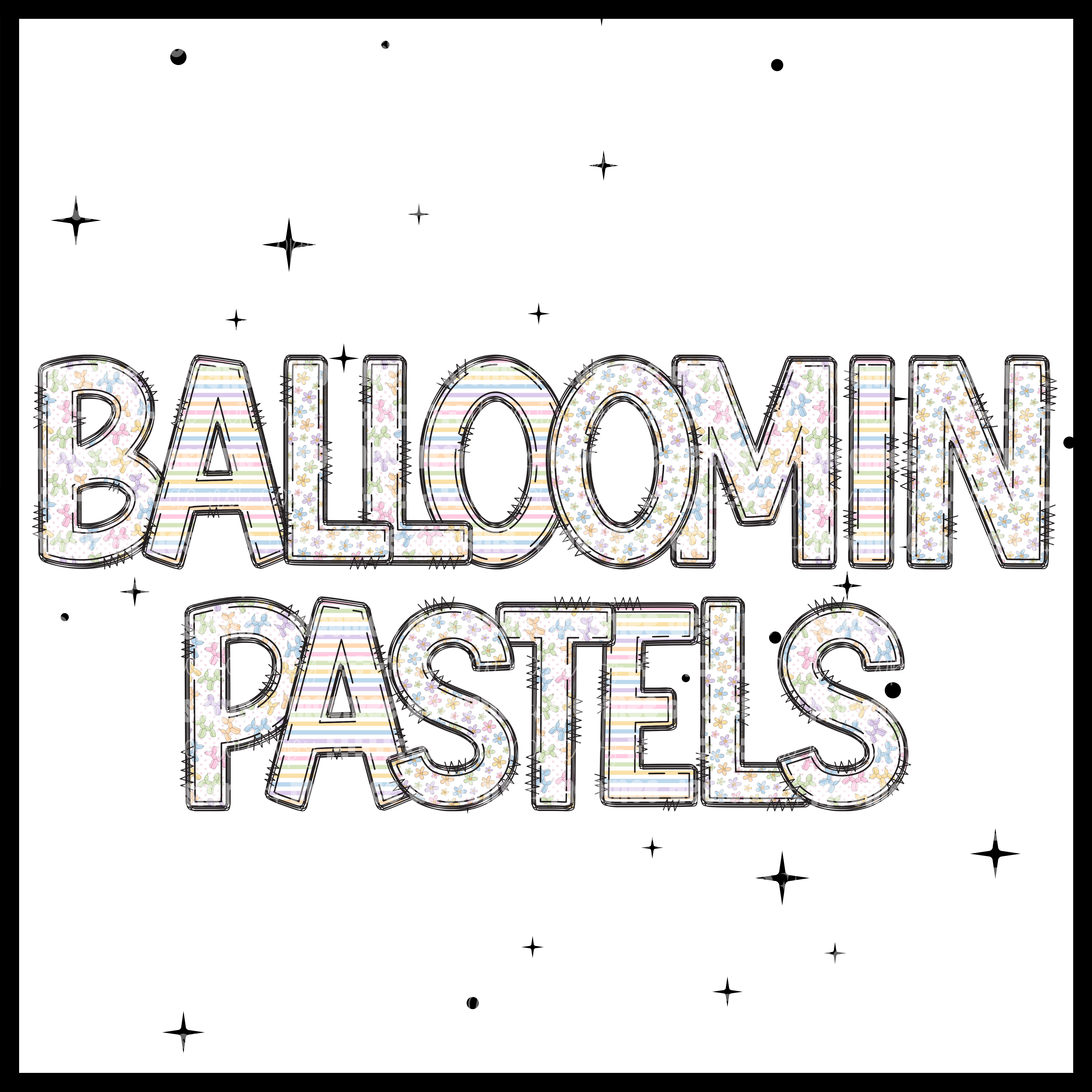 Balloomin Pastels Alpha Set