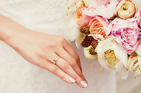 美しい結婚式のブーケ
