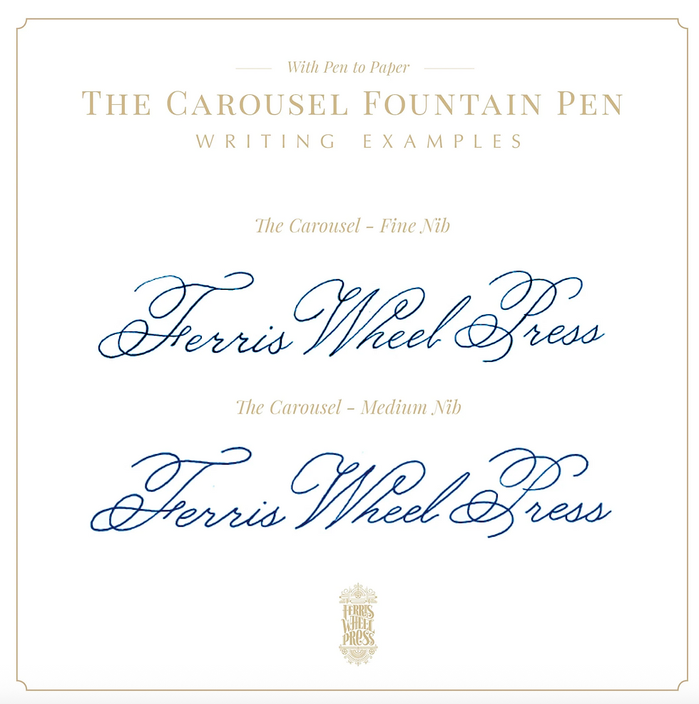 Thumbnail: Aluminum Carousel Fountain Pen| Bearrington Black