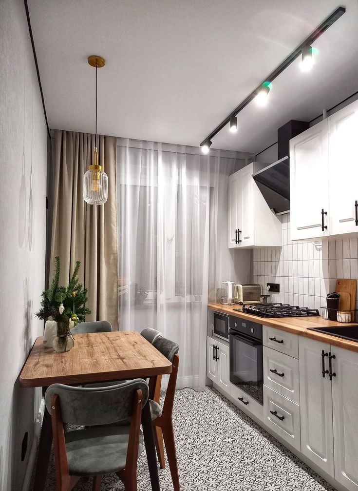 Konsep Dapur Minimalis Scandinavian Patterned-Chic