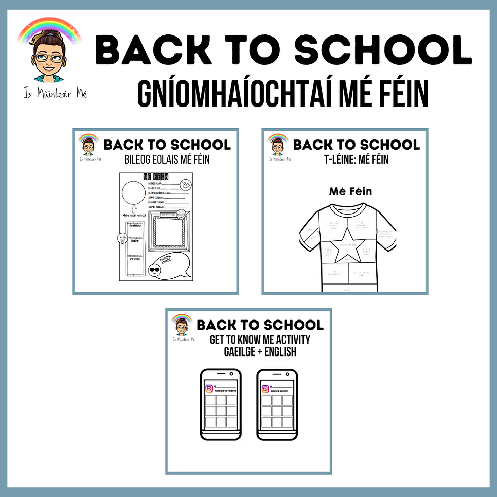 Ar Ais Ar Scoil Bileoga Bundle