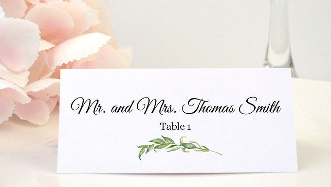 LAUREL LEAVES Place Card (Set of 20)