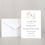 Thumbnail: FLORAL FRAME Save the Date Invitation & Envelope (Set of 20)