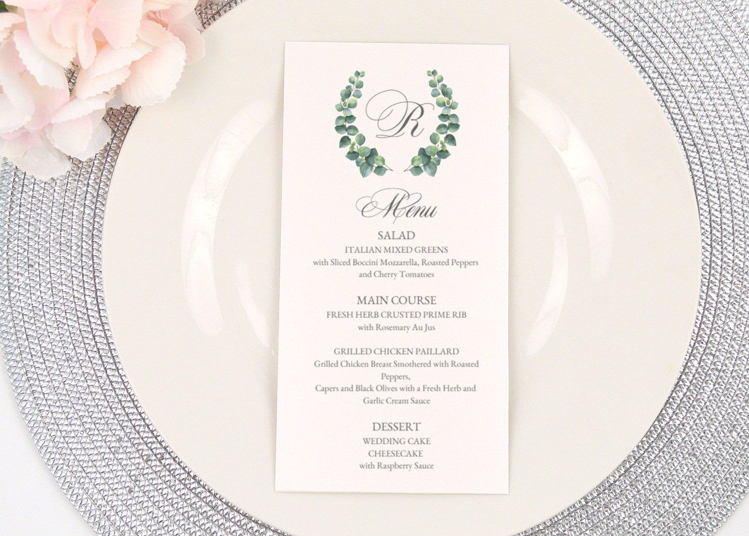 Eucalyptus Wreath Menu