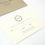 Thumbnail: Rustic Simple Wreath Gold Cream and Olive Green Wedding Invitation with Vellum Belly Band Red Heart Paper Wedding Invitations