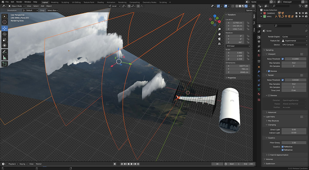 blender, matte painting, compositing, vfx