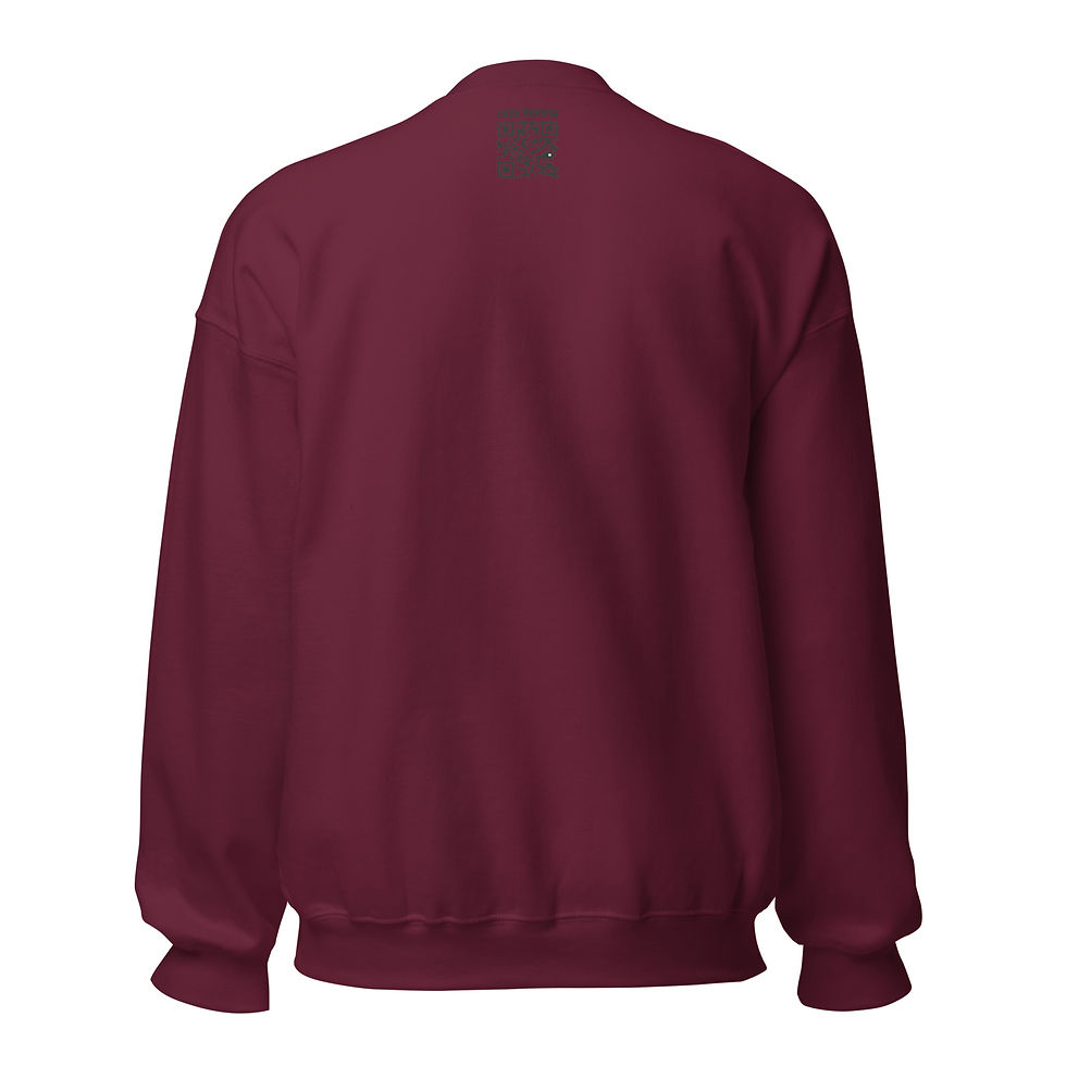 Miniaturbild: Dunkelroter Sweatshirt, Rückseite