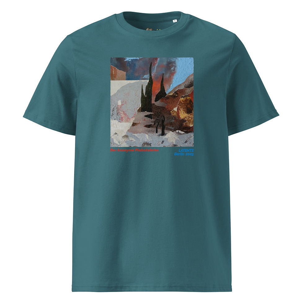 Miniaturbild: T-Shirt mit Landschaftsmotiv: Tealfarbenes Shirt mit coolem Aufdruck