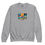 Miniaturbild: Grauer Sweatshirt mit vierfarbigen Urlaubsmotiven