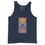 Thumbnail: Dunkelblaues Tanktop mit Festival-Motiv