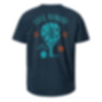 Padel T-Shirt blaue Vorderseite Loco Banana Padel Tactics
