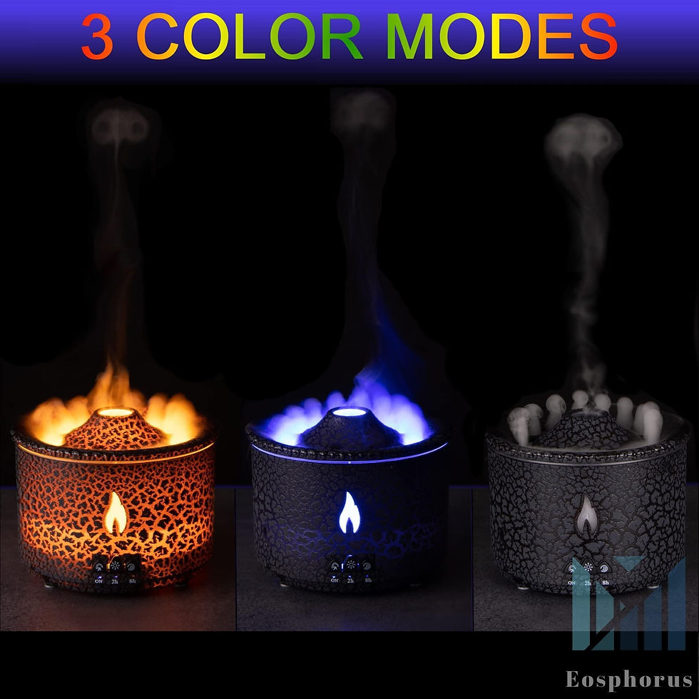 Thumbnail: Volcano Diffuser for Essential Oils Aromatherapy Humidifier Diffuser Black 360ml