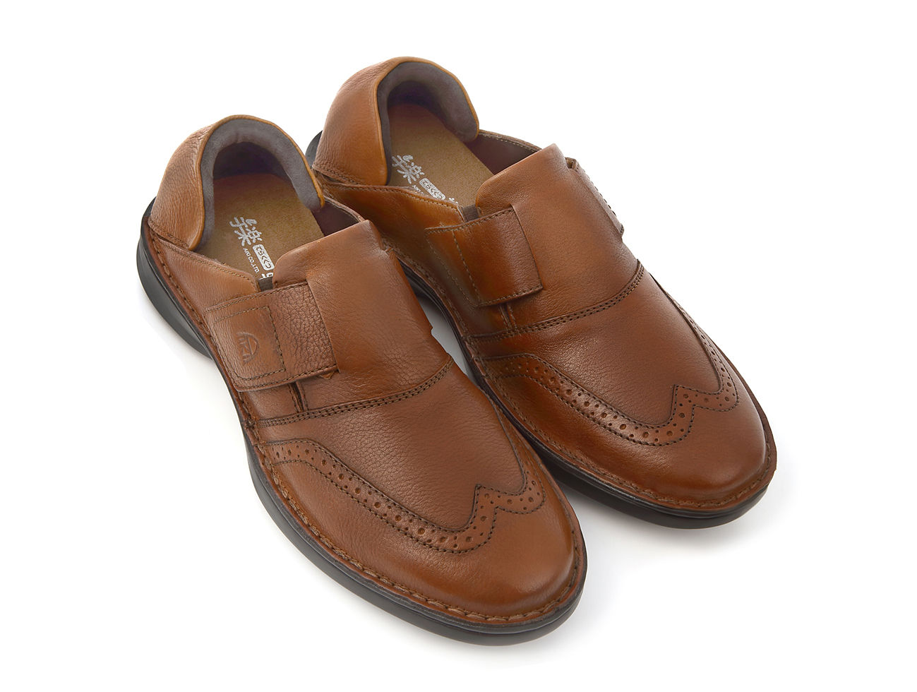 手楽靴　男性用　茶色