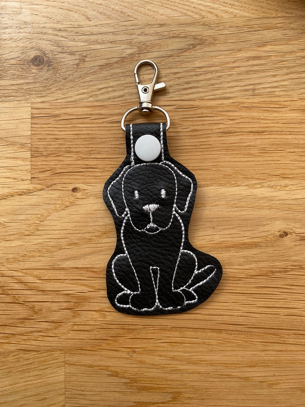 Thumbnail: Ready to post - Embroidered Keyrings